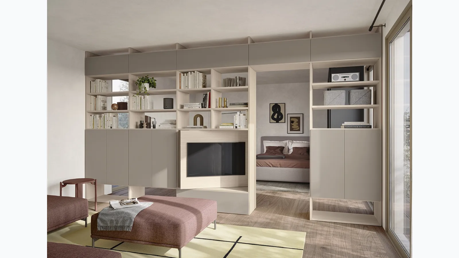 Infinity L17 bookcase by Colombini Casa