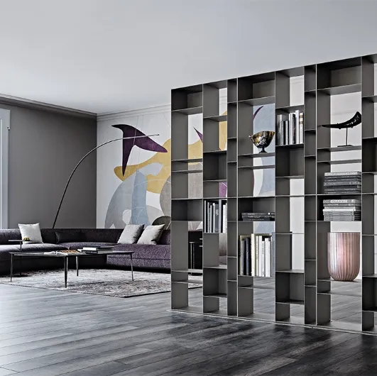 Latitude room divider bookcase by Cattelan Italia