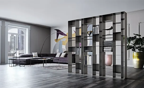 Latitude room divider bookcase by Cattelan Italia