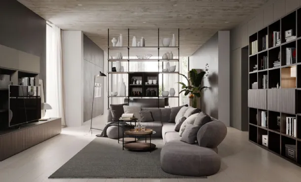 Metal Divider Bookshelf by Nardi Interni