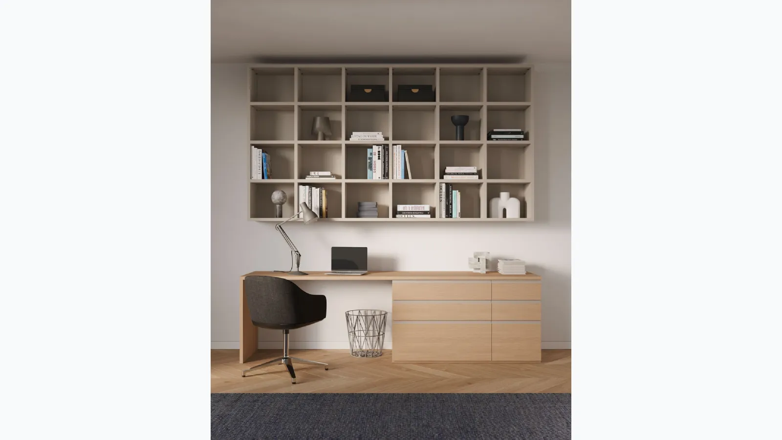 Home Office suspended bookcase by Nardi Interni
