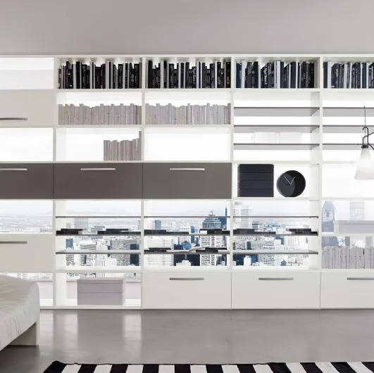 Double-sided Start bookcase in Clever lacquered finish.
