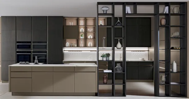Living 03 dividing bookcase by Veneta Cucine