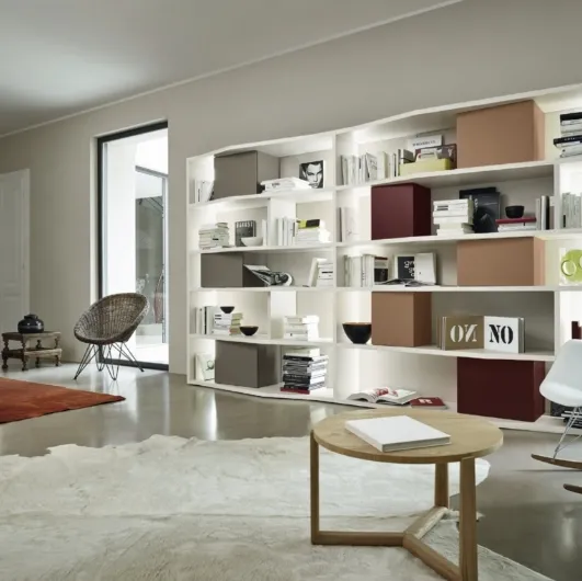 Modo Comp M6C87 bookcase by Sangiacomo