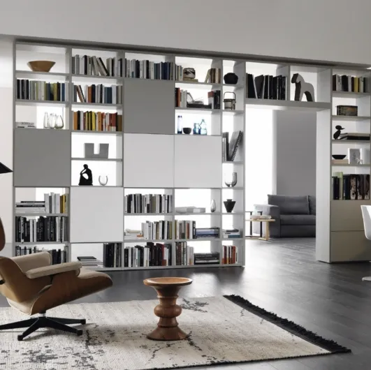 Modo Comp M6C93 bookcase by Sangiacomo