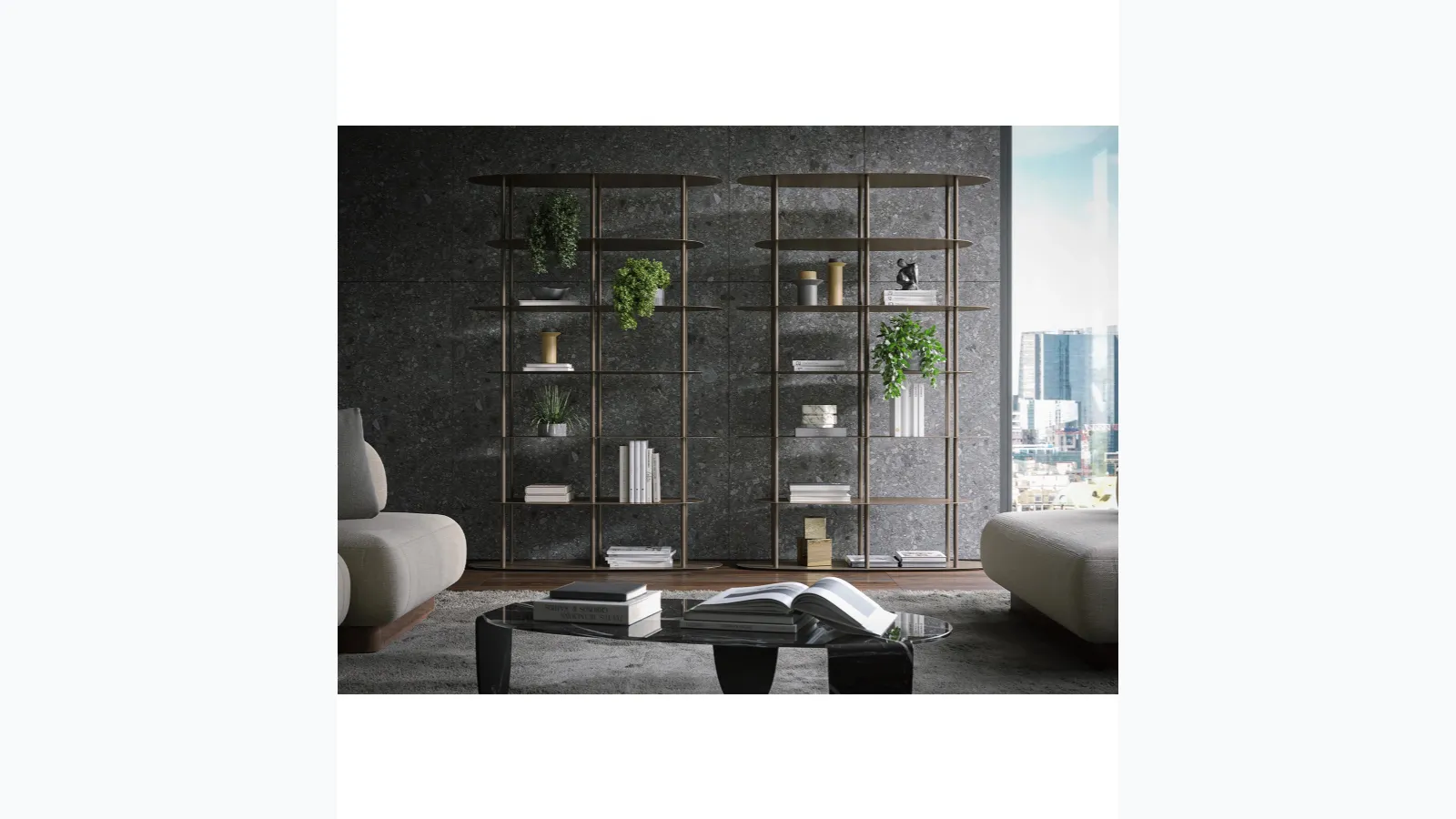 Metal sheet library Oasis XL by Tonin Casa