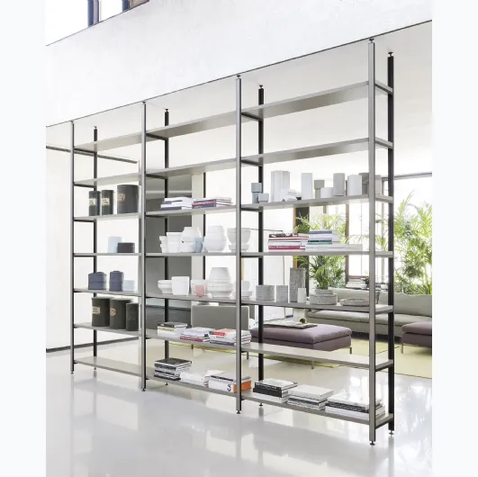 Novamobili's Pontile room divider bookcase.