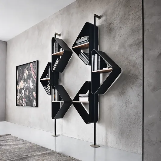Design wall bookcase Spinnaker by Cattelan Italia
