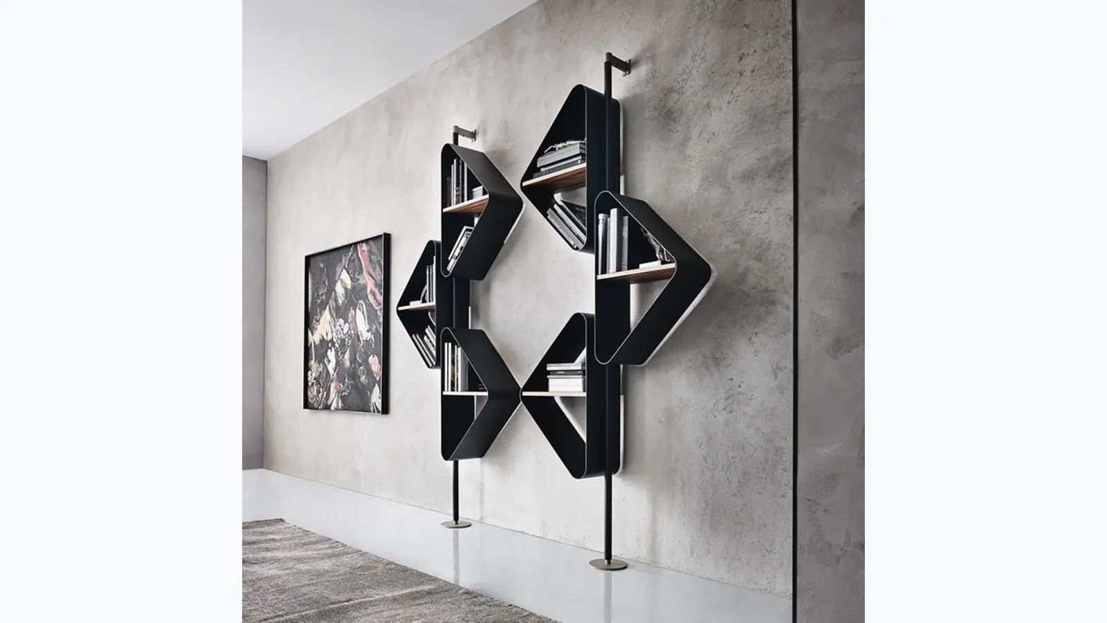 Design wall bookcase Spinnaker by Cattelan Italia