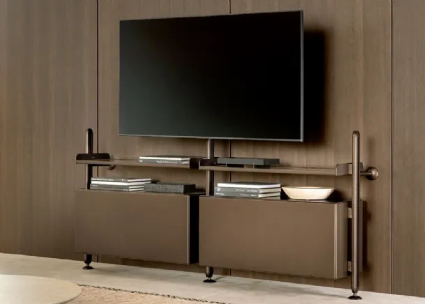 Low Techwall bookcase by Riflessi