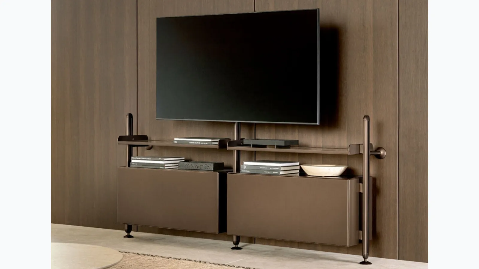 Low Techwall bookcase by Riflessi