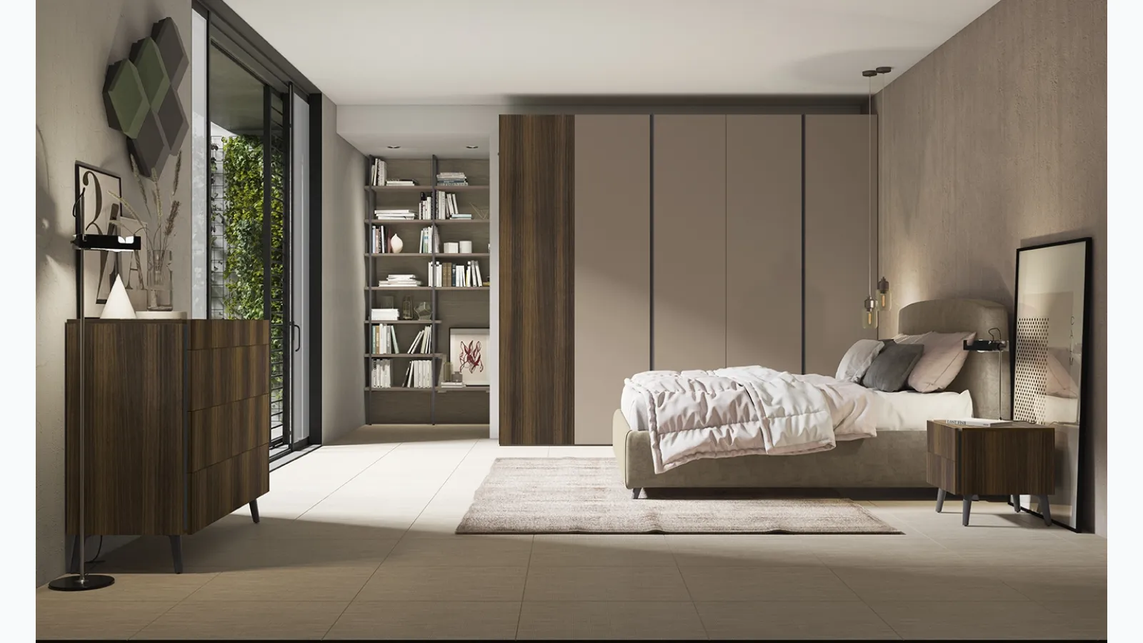 Up&Up Night&Day N31 Bookcase by Colombini Casa