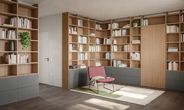Utility Golf Infinity U04 bookcase by Colombini Casa