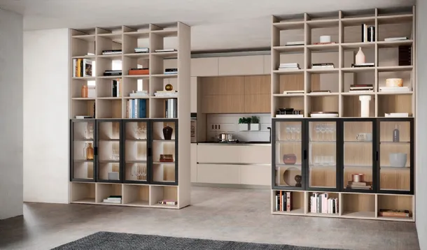 Utility Golf Infinity U06 bookcase by Colombini Casa