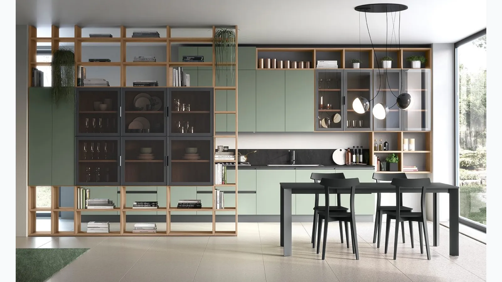 Golf Infinity U07 Utility Bookcase by Colombini Casa