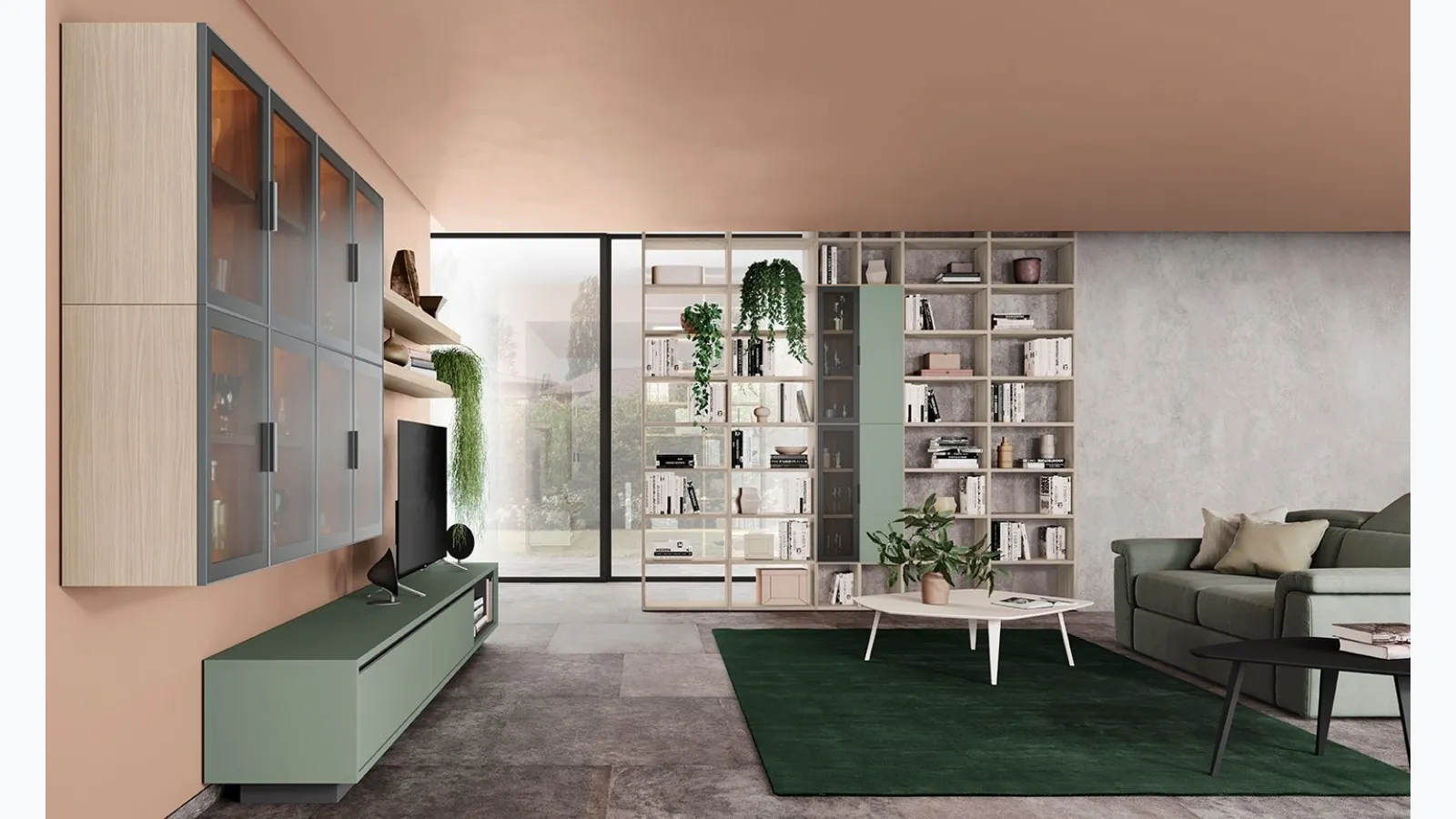 Colombini Casa's Utility Golf Infinity U09 bookcase.