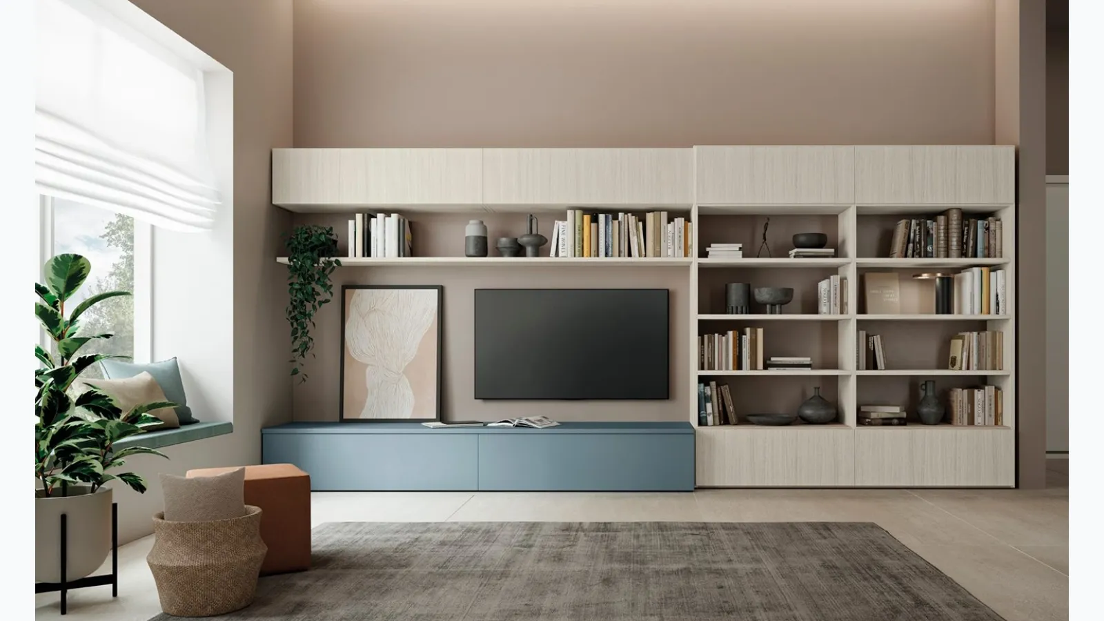 Infinity Flight Bookcase A001 by Colombini Casa