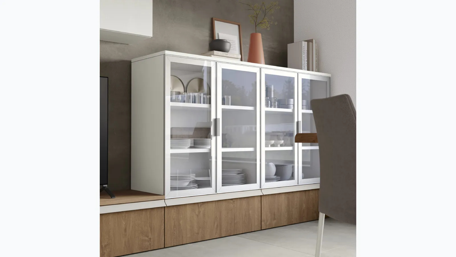 Flight Infinity L007 bookcase by Colombini Casa