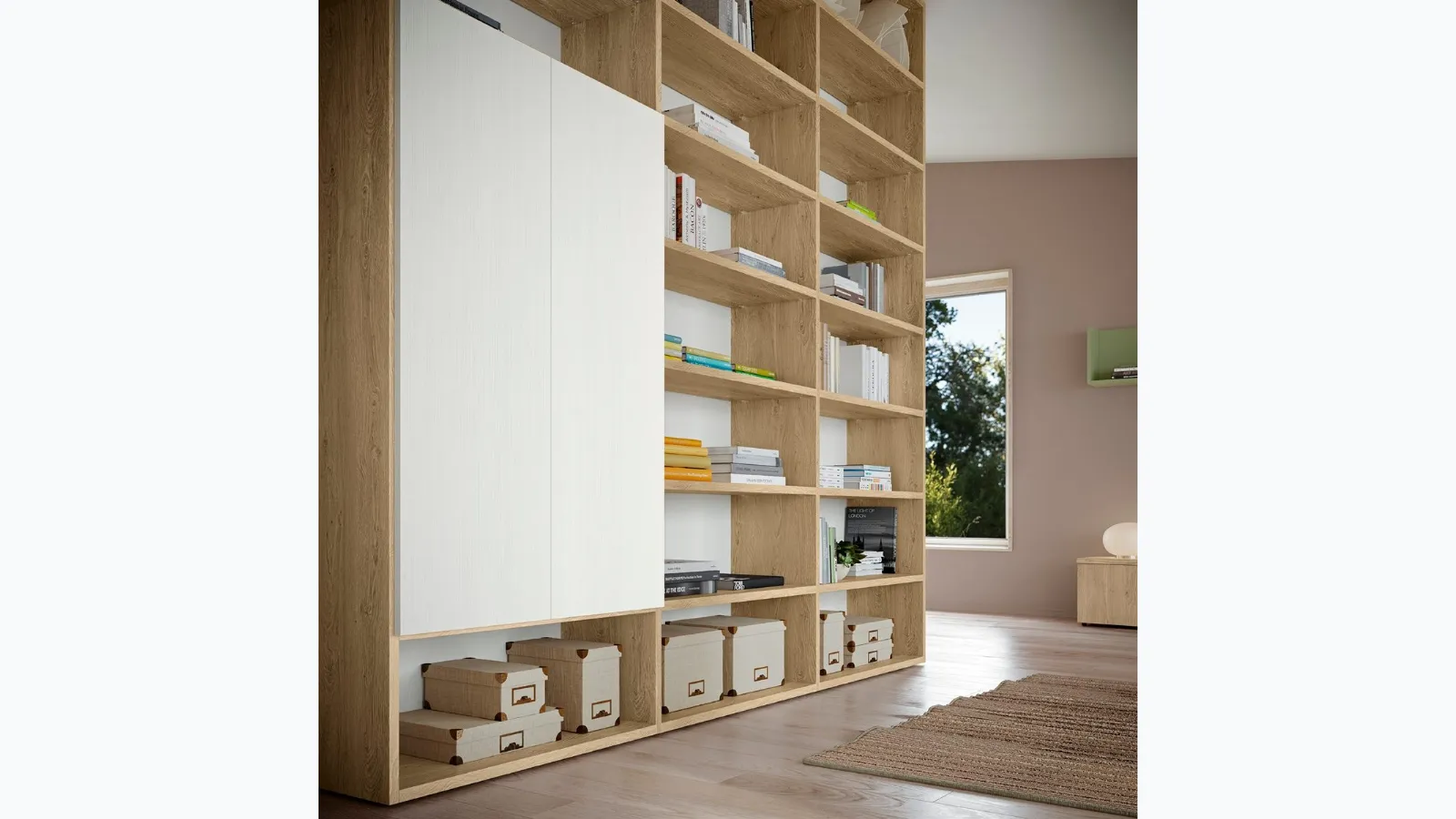 Infinity Volo Bookshelf L008 by Colombini Casa