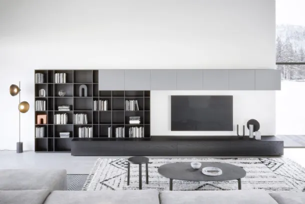Wall 12 library by Novamobili