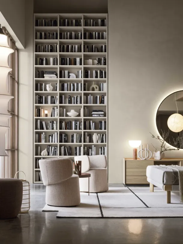 Wall 30 wall-mounted bookcase by Novamobili