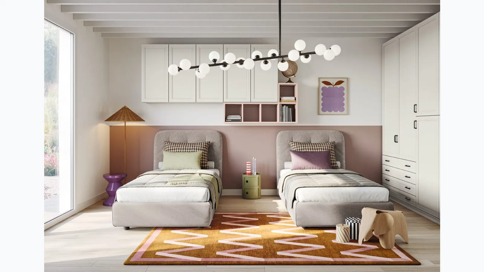 Arcadia AC001 kids' bedroom by Colombini Casa