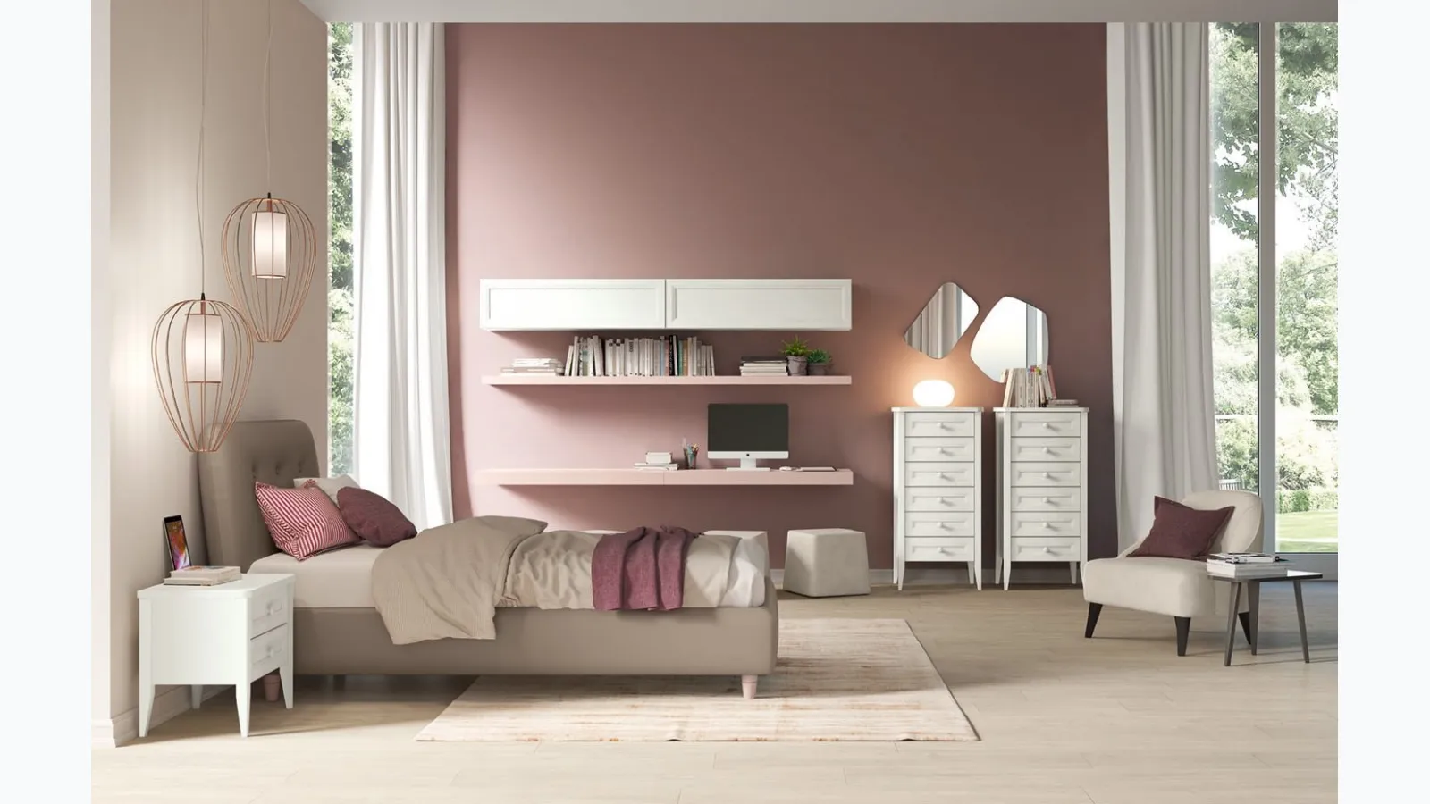 Arcadia AC008 children's bedroom by Colombini Casa