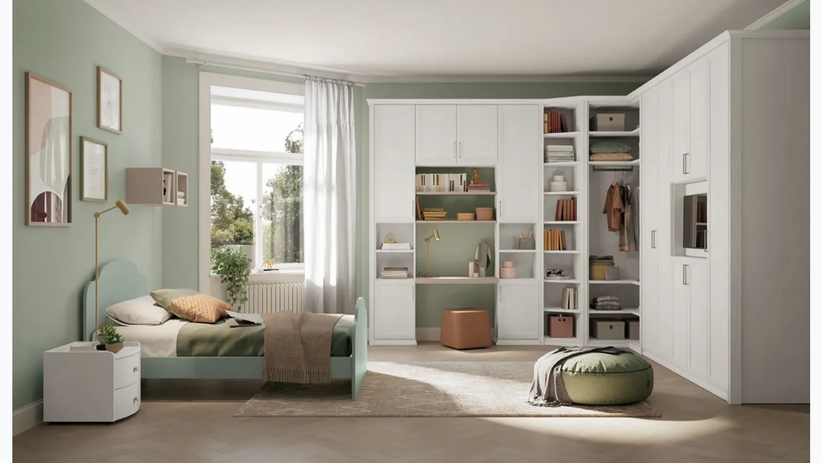Arcadia AC009 children's room by Colombini Casa