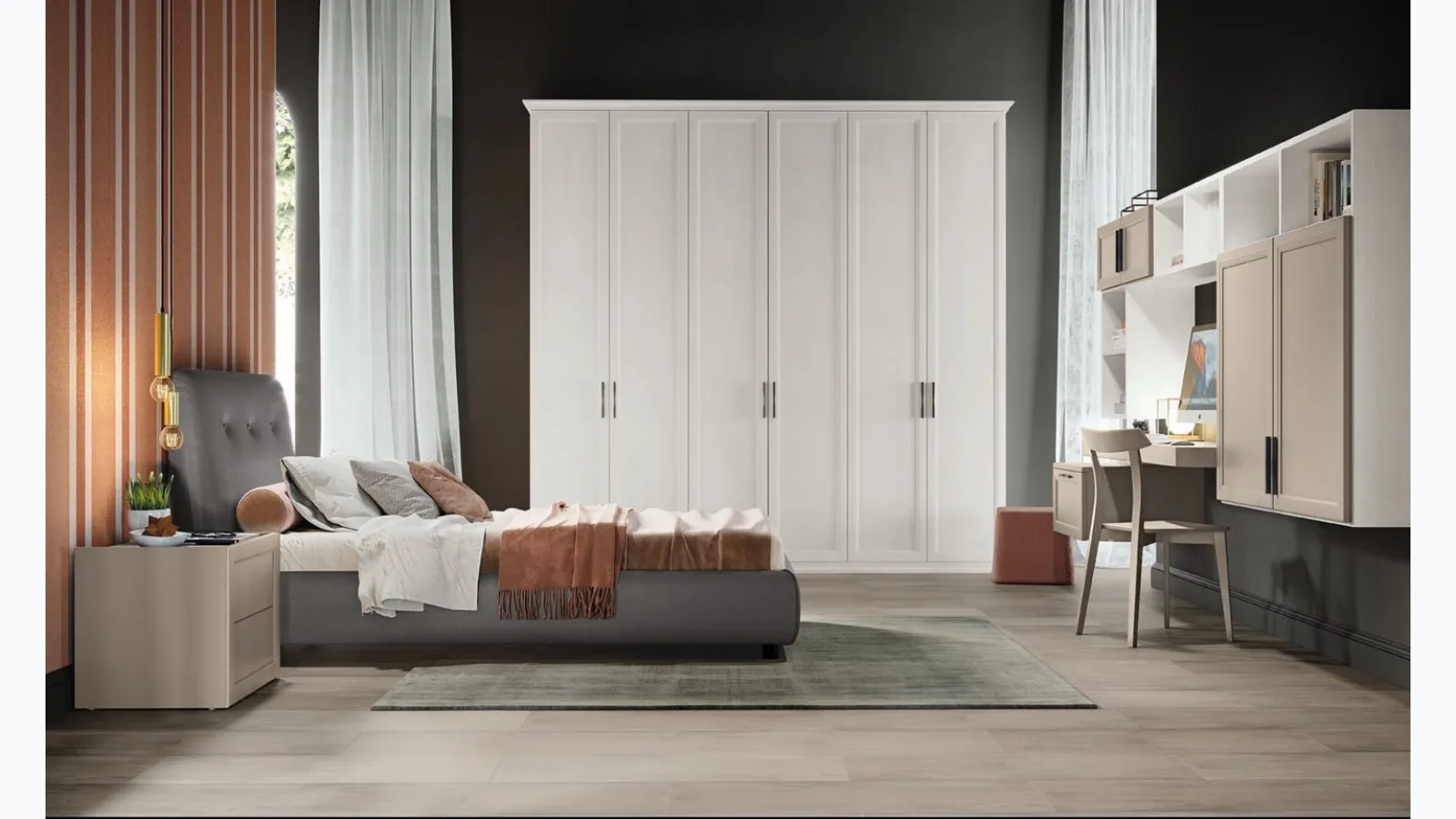 Arcadia AC017 children's bedroom by Colombini Casa.