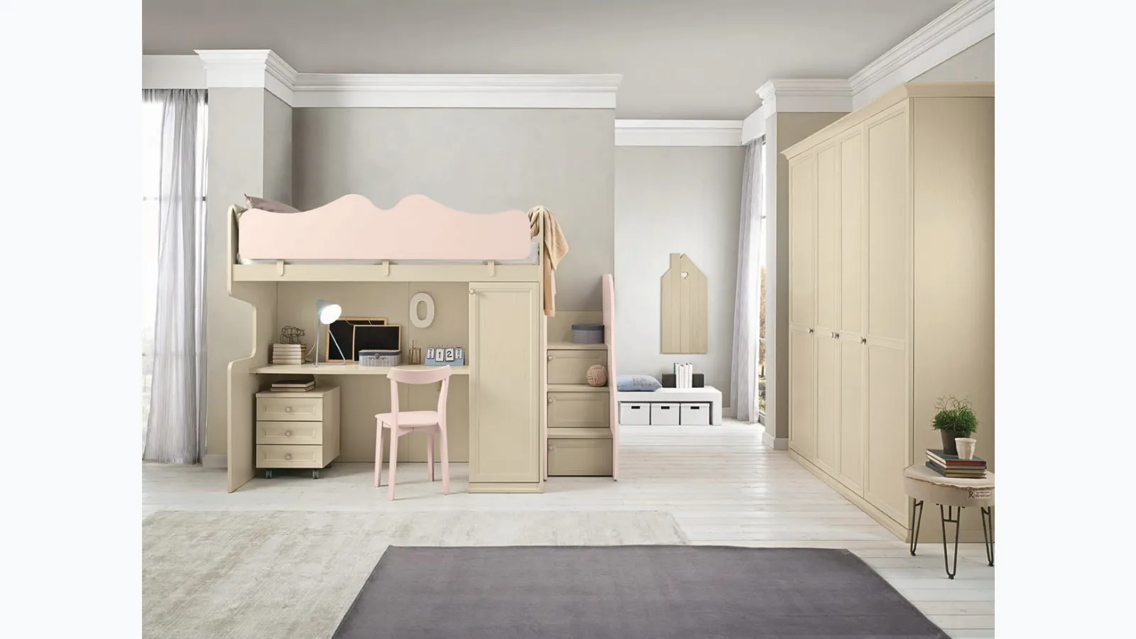 Arcadia AC020 loft bedroom by Colombini Casa