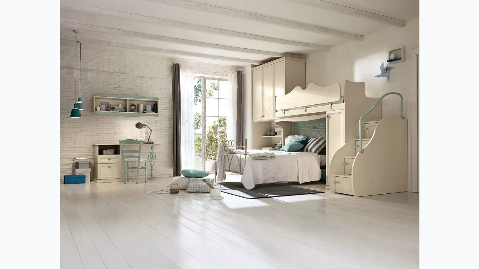 Arcadia AC026 loft bedroom by Colombini Casa.