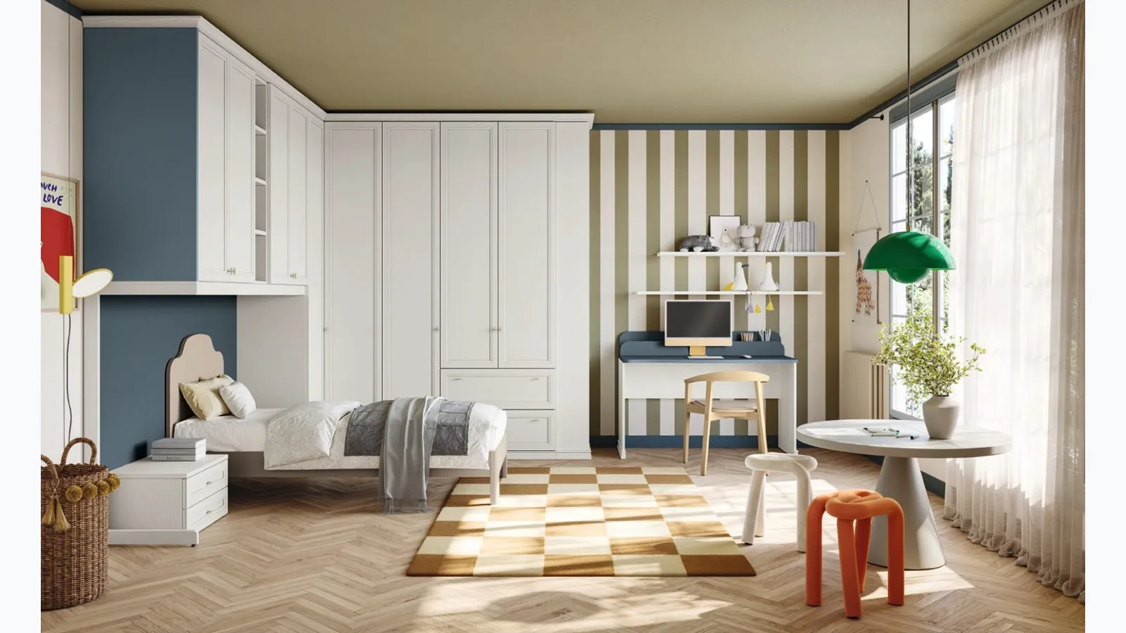 Arcadia AC027 bridge bedroom by Colombini Casa