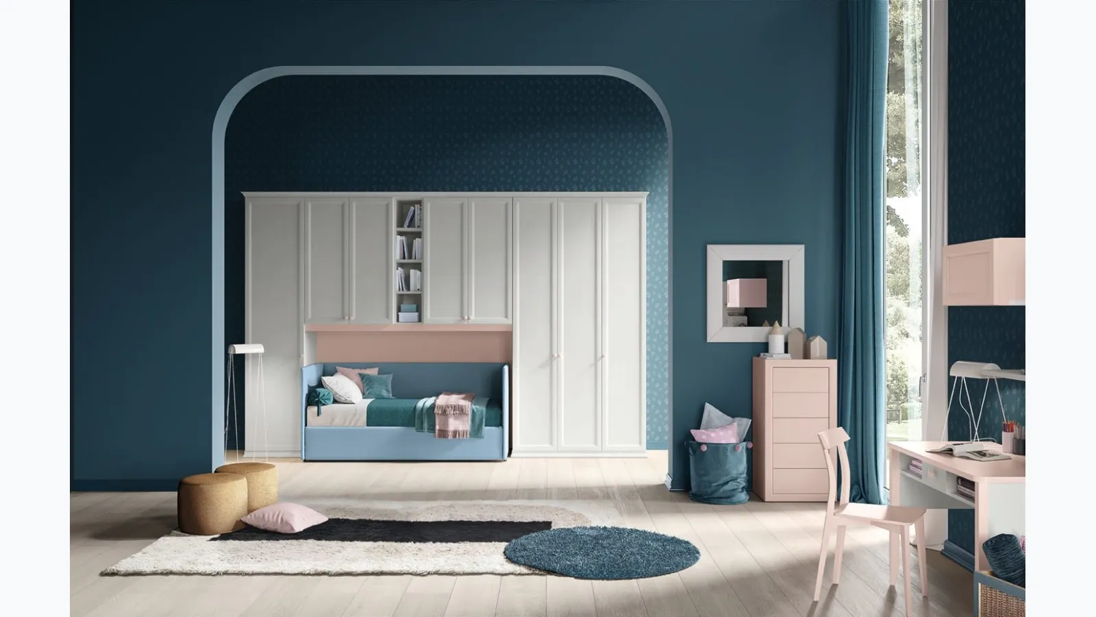 Arcadia AC028 bridge bedroom by Colombini Casa.