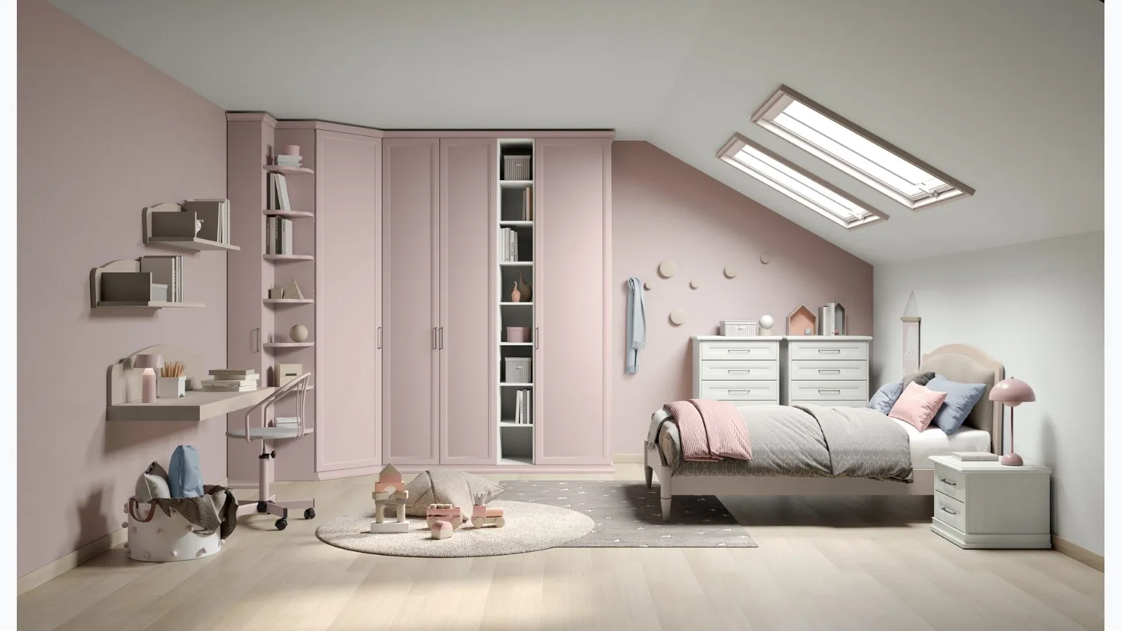 Arcadia AC005 children's room by Colombini Casa