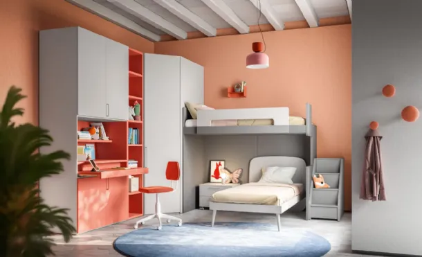 Space-saving loft bed 