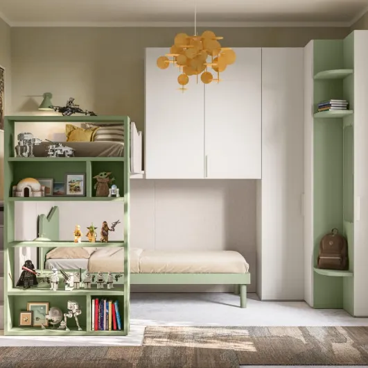 Space-saving bedroom 54 with loft by Mistral