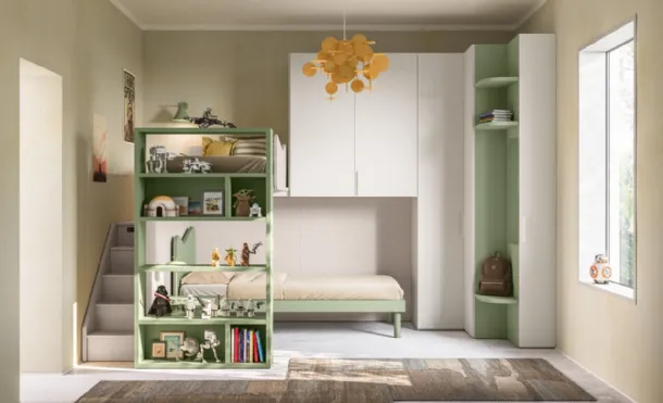 Space-saving bedroom 54 with loft by Mistral
