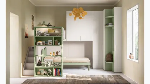 Space-saving bedroom 54 with loft by Mistral
