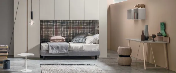 Loft bed with desk Composition 08A by Tomasella