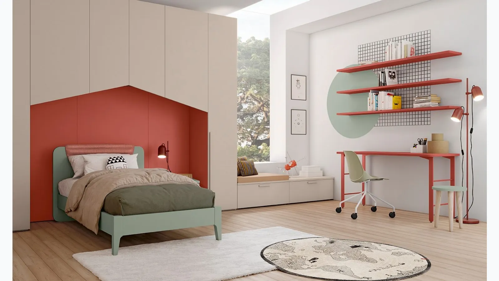 Golf K44 children's bedroom by Colombini Casa.