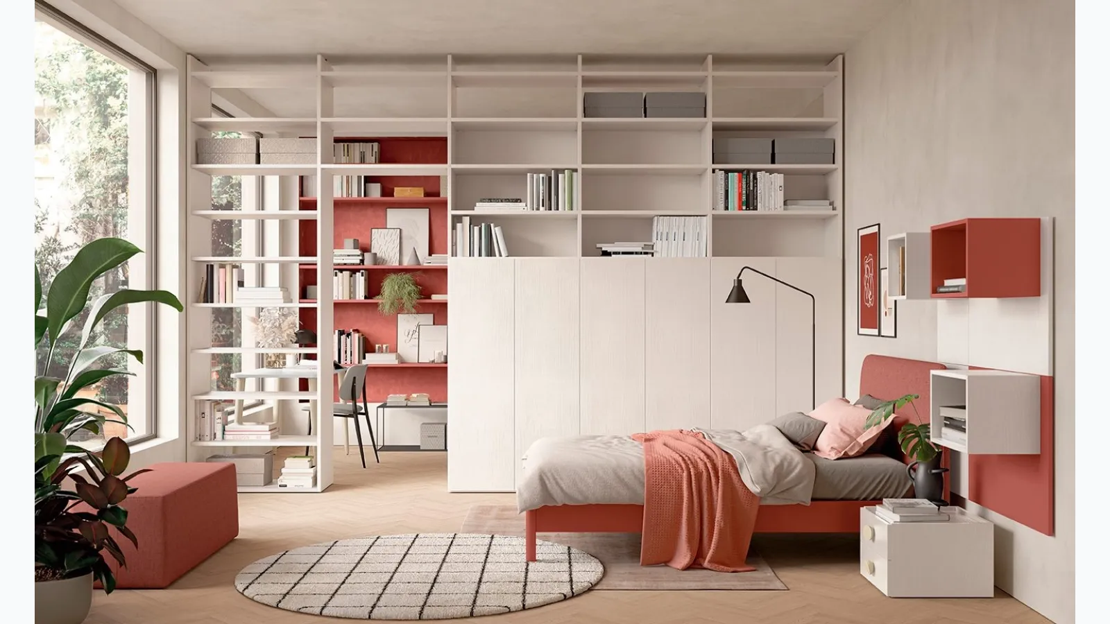 Golf Y03 bedroom with separate study by Colombini Casa