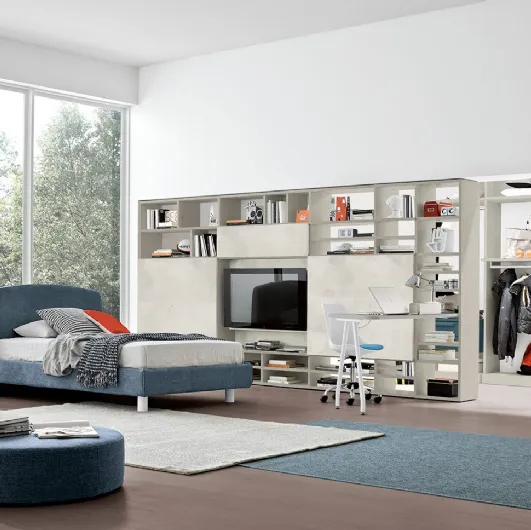 Bedroom with walk-in closet Golf Y05 by Colombini Casa