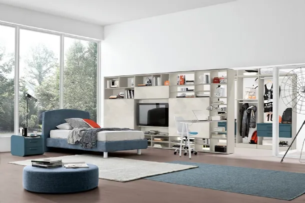 Bedroom with walk-in closet Golf Y05 by Colombini Casa