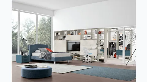 Bedroom with walk-in closet Golf Y05 by Colombini Casa