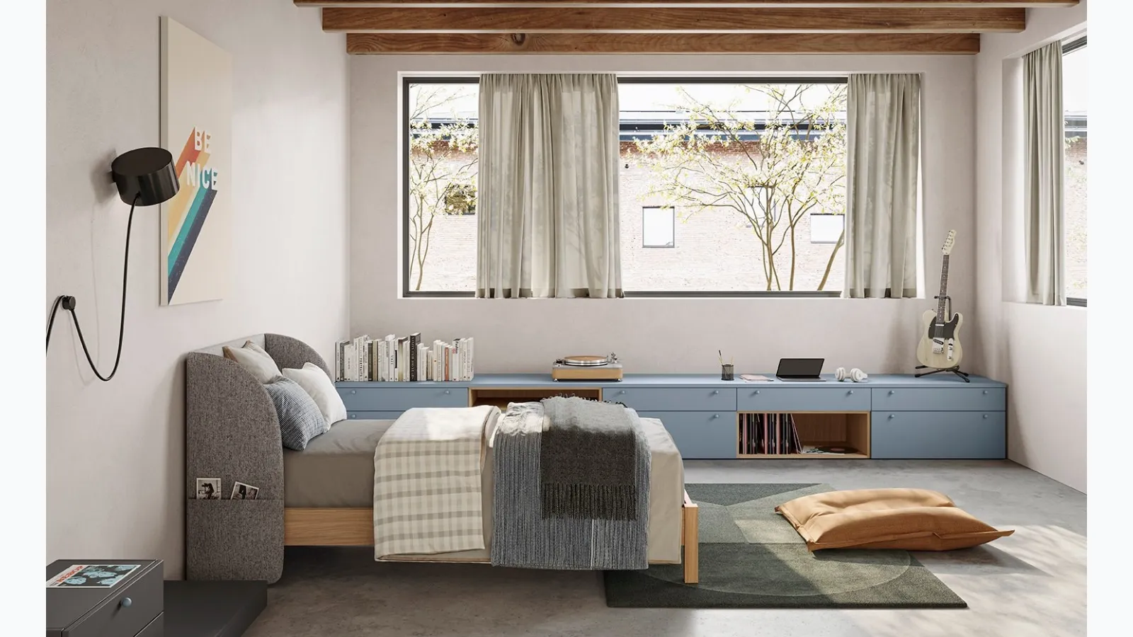 Golf Y10 children's bedroom by Colombini Casa.