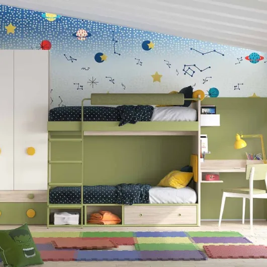 Bedroom with bunk beds Open 01 by S75