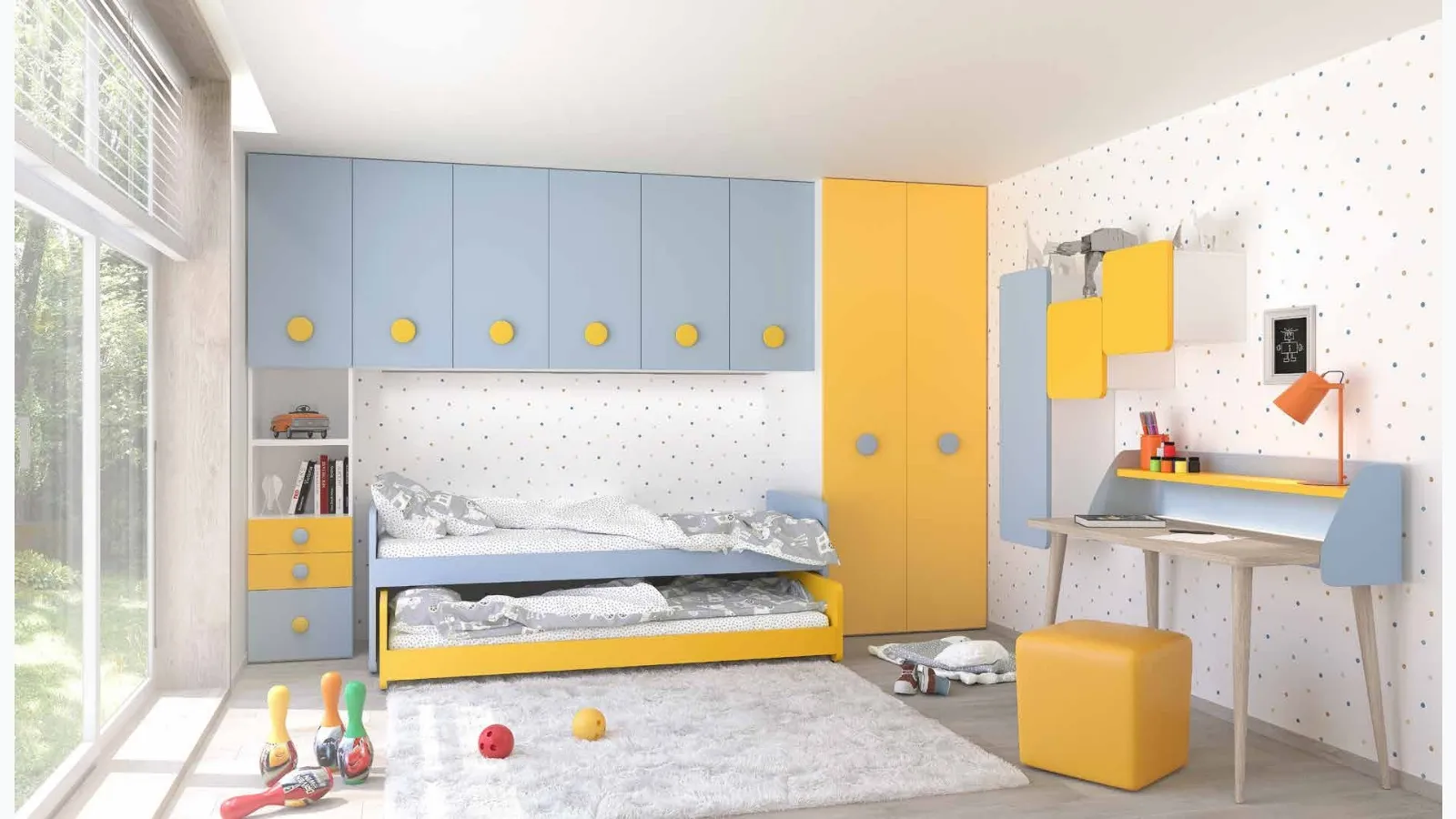 Loft bedroom with pull-out bed Open 16 by S75