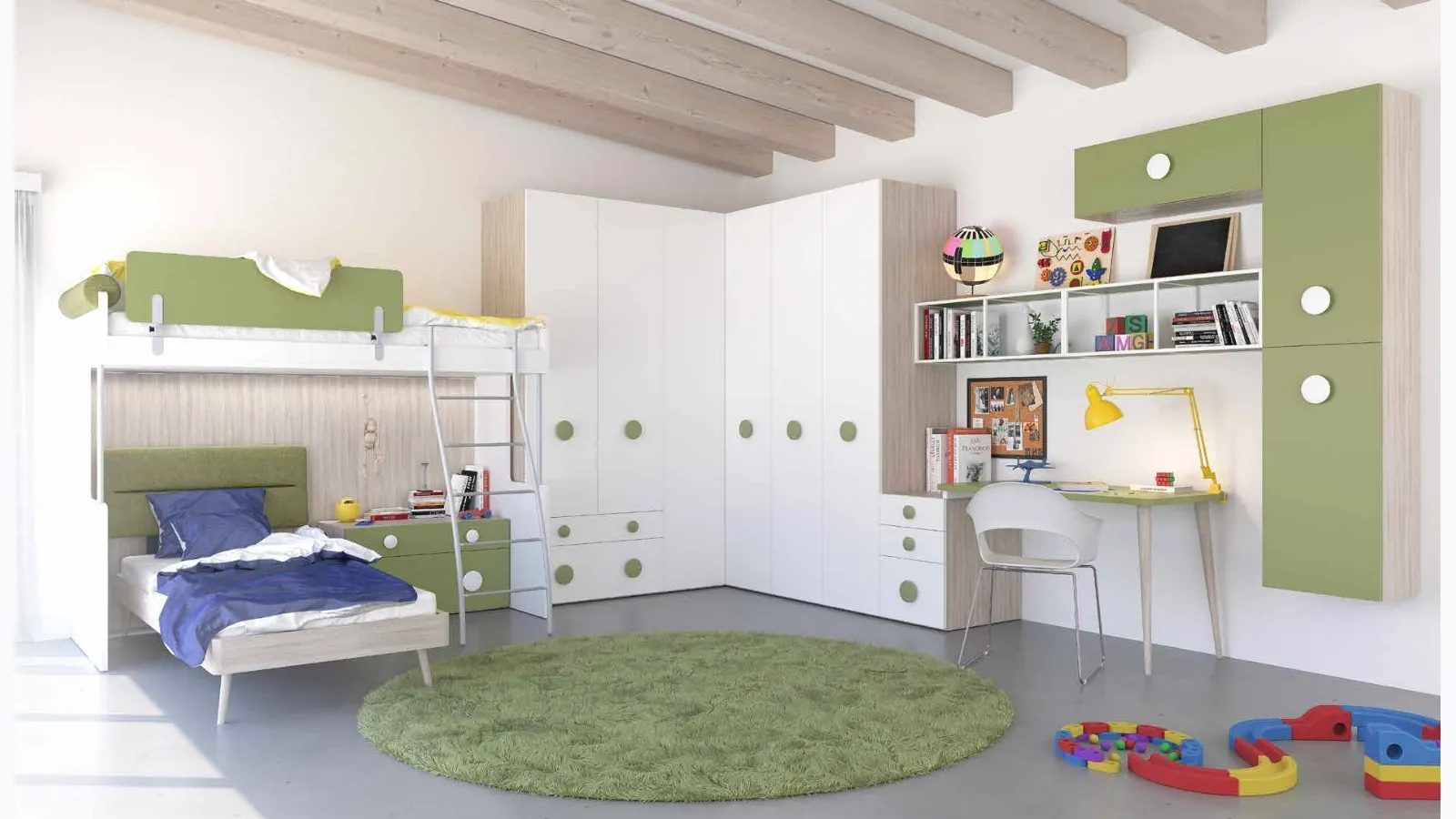 Open 19 S75 bunk bed room