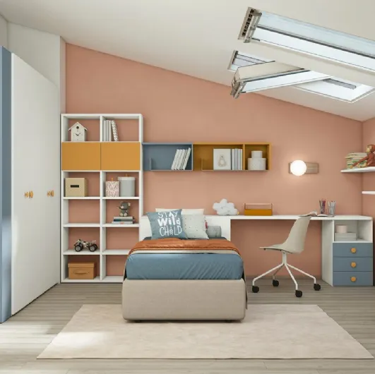 Volo Kid C001 children's bedroom by Colombini Casa.