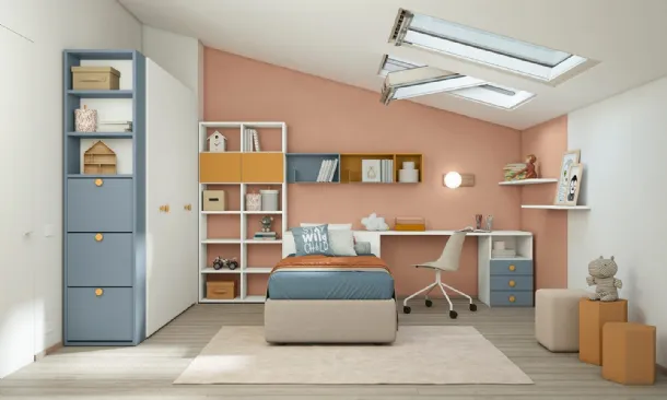 Volo Kid C001 children's bedroom by Colombini Casa.